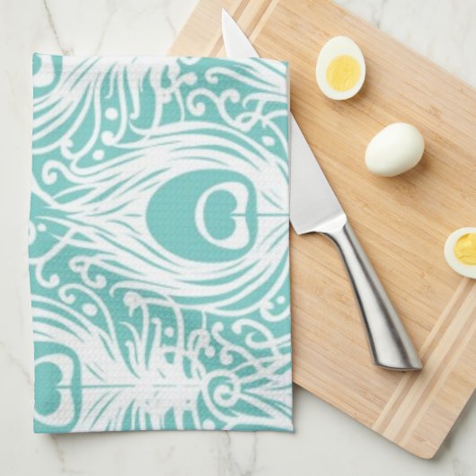 Weiche Pfaufedern Handtuch (Viertel Falte)