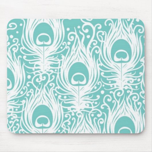 Weiche Pfaufedern Mousepad (Vorne)