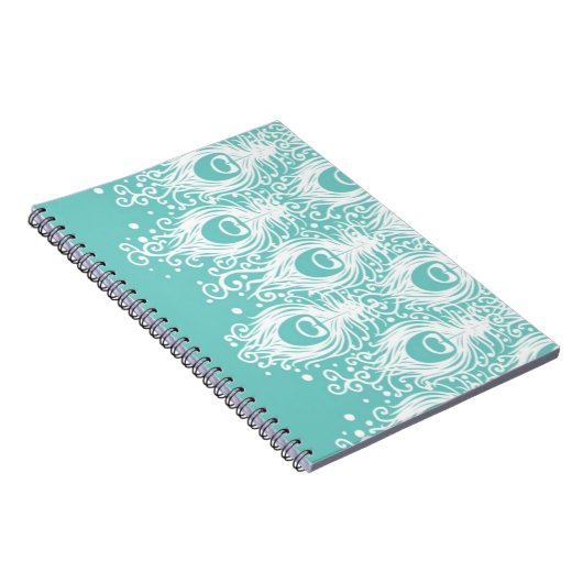 Weiche Pfaufedern Notizblock (Rechte Seite)