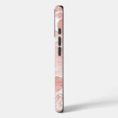 Weiche Pfirsich- und rosa Blumen-Handyhülle Case-Mate iPhone Hülle (Rückseite / Links)