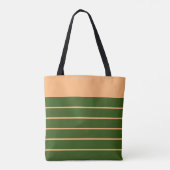 Weiche Pfirsich und Waldgrün Tasche (Rückseite)