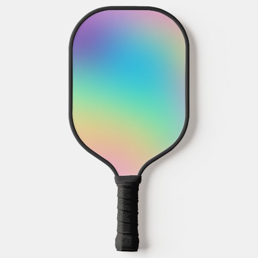 Weiche Prismatische Pastell Rainbow Gradient Pickleball Schläger (Rückseite)