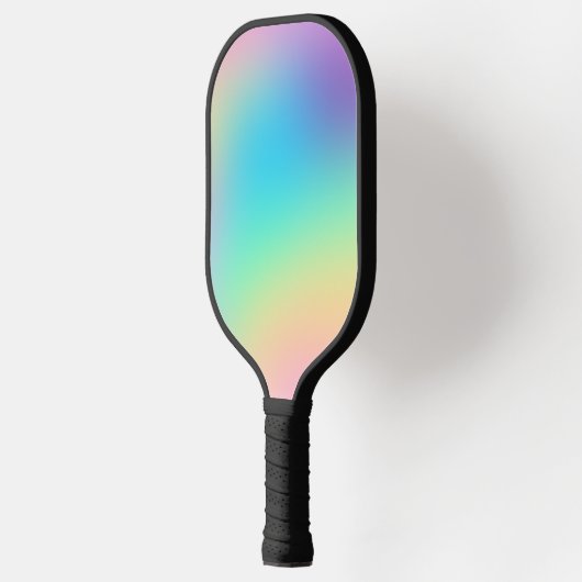 Weiche Prismatische Pastell Rainbow Gradient Pickleball Schläger (Links)