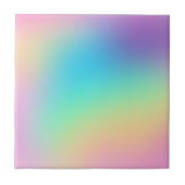 Weiche Prismatische Pastell Rainbow Gradient Tile Fliese (Vorderseite)