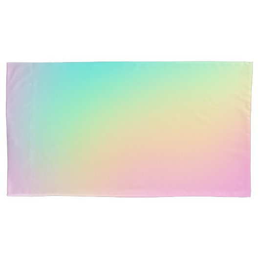 Weiche Prismatische Pastell Rainbow Kradient Pillo Kissenbezug (Vorderseite-Links)