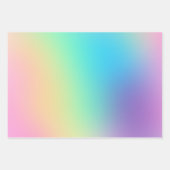 Weiche Prismatische Pastelle Gradient Geschenkpapier Set (Vorderseite 3)