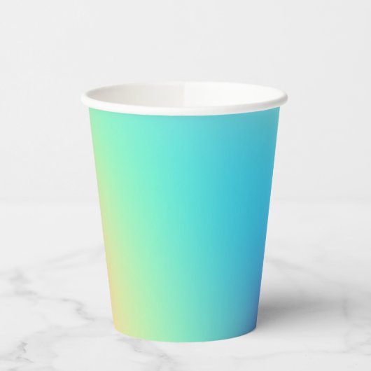 Weiche Prismatische Pastelle Gradient Pappbecher (Links)