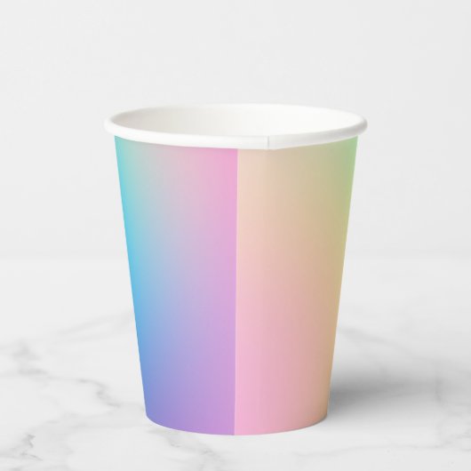 Weiche Prismatische Pastelle Gradient Pappbecher (Rechts)