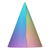 Weiche Prismatische Pastelle Gradient Partyhütchen (Rückseite)