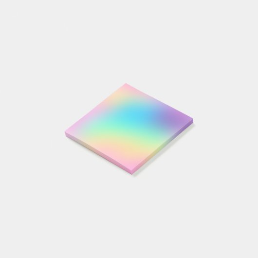 Weiche Prismatische Regenbogenglühung Post-it Klebezettel (angewinkelt)