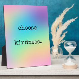 Weiche Prismatische Regenbogenleuchte "Choose Kind Fotoplatte