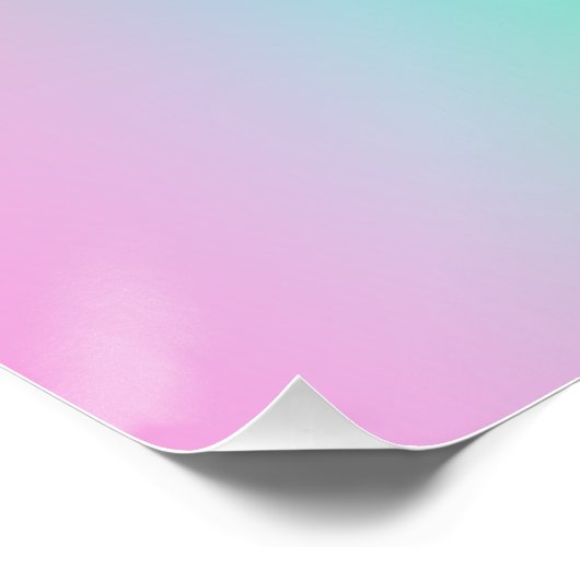 Weiche Prismatische Regenbogenleuchte "Choose Kind Poster (Ecke)