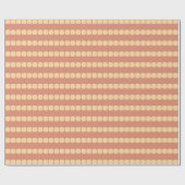 Weiche Quadrate Pfirsich Geschenkpapier (Flach)