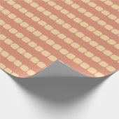 Weiche Quadrate Pfirsich Geschenkpapier (Ecke)