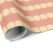 Weiche Quadrate Pfirsich Geschenkpapier (Rolleneckpunkt)