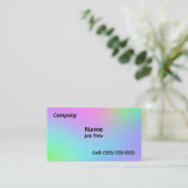 Weiche Rainbow-Gradient-Visitenkarten Visitenkarte (Stehend Vorderseite)