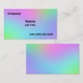 Weiche Rainbow-Gradient-Visitenkarten Visitenkarte (Vorne/Hinten)
