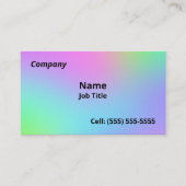 Weiche Rainbow-Gradient-Visitenkarten Visitenkarte (Vorderseite)