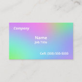 Weiche Rainbow-Gradient-Visitenkarten Visitenkarte (Vorderseite)