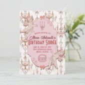 Weiche Renaissance Rokoko Ästhetische Geburtstagsp Einladung (Stehend Vorderseite)