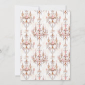 Weiche Renaissance Rokoko Ästhetische Geburtstagsp Einladung (Rückseite)