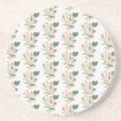 Weiche Retro-Blumenanordnung Getränkeuntersetzer (Vorne)