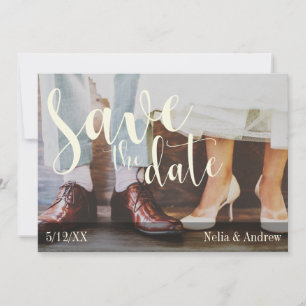 Weiche romantische Foto-Typografie 30 Save the Dat Date