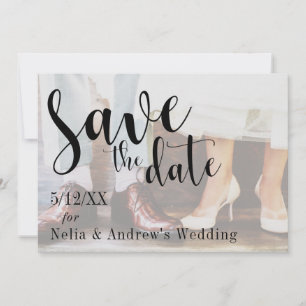 Weiche romantische Foto-Typografie 30 Save-the-Dat Save The Date