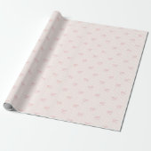 Weiche rosa Balletcore-Schleifenbänder Geschenkpapier (Ungerollt)