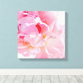 weiche rosa Blätter Leinwanddruck (Insitu (Holzboden))
