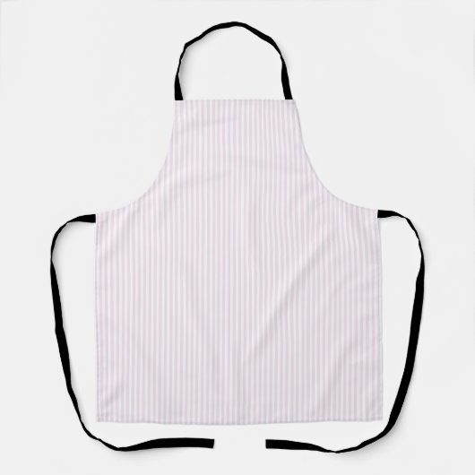 Weiche rosa gestreifte Küchenschürze Schürze (Vorderseite)