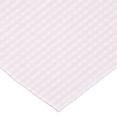 Weiche rosa Gingham-Karotierte Tischdecke (Schrägansicht)