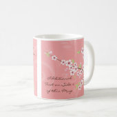 Weiche rosa Kirschblüte Kaffeetasse (VorderseiteRechts)