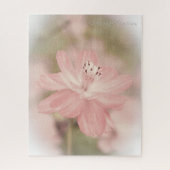 Weiche rosa PastellBlume Puzzle (Vertikal)