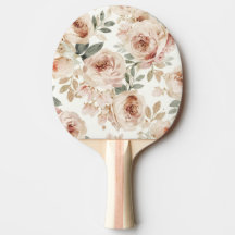 Weiche rosa Rosen Aquarell-Blumenprint Botanisch