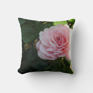 Weiche rosa Rosen Kissen