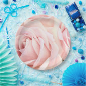 Weiche rosa Rosen Pappteller (Party)