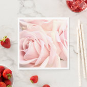Weiche rosa Rosen Serviette (Beispiel)