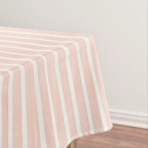 Weiche Rosa Streifen Tischdecke