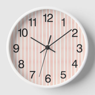 Weiche Rosa Streifen Uhr