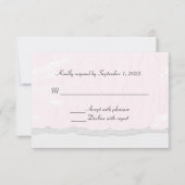 weiche, rosa Textur mit abgerissenem Rand-UAWG RSVP Karte (Vorderseite)