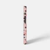 Weiche rosa und weiße Anemonenblüten iPhone Hülle (Linke Seite)