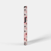 Weiche rosa und weiße Anemonenblüten iPhone Hülle (Rechte Seite)