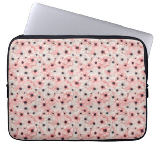 Weiche rosa und weiße Anemonenblüten Laptopschutzhülle