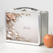 Weiche rosa und weiße Blumen Lunchbox (Beispiel)