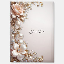 Weiche rosa und weiße Blumen Magnet