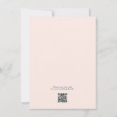 Weiche rosa Vintage-Blumenhochzeit Save The Date (Rückseite)