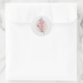 Weiche rosa Wasserfarbe Blumen Dekor Sticker (Tasche)