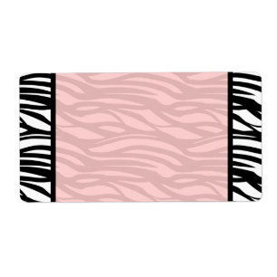 Weiche rosa Zebra-Raum-Aufkleber