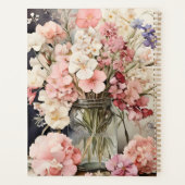 Weiche, rosafarbene Wildblumen - Kernpunkt Planer (Rückseite)